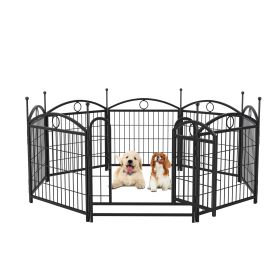 Dog Playpen Indoor 24 inch 8 Panels Metal Dog Pen Pet Dog Fence Outdoor Exercise Pen with Doors Dog Playpen Indoor 24 inch 8 Panels Metal Dog Pen Pet Dog Fence Outdoor Exercise Pen with Doors